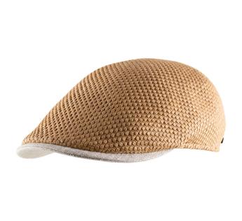 Casquette plate en paille LUCAEL