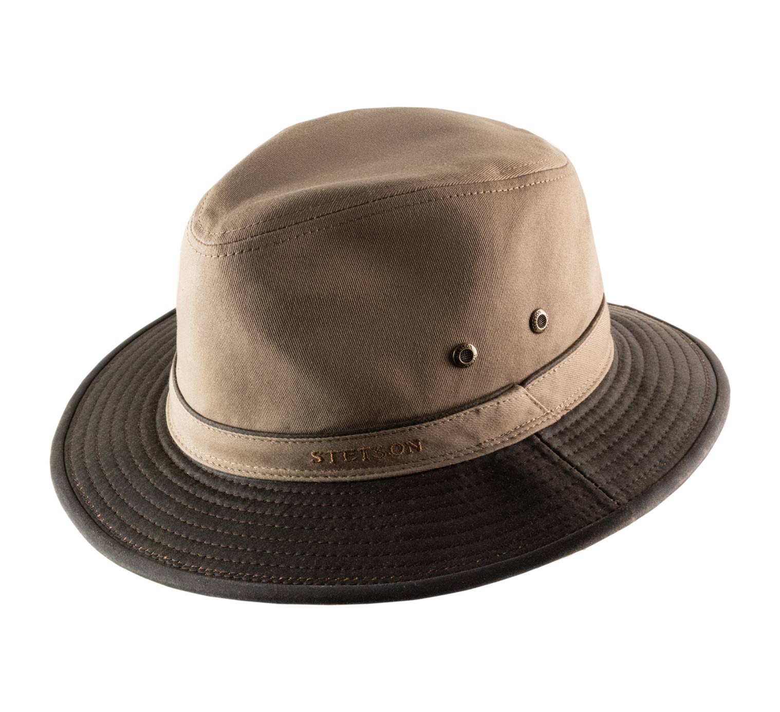 Stetson Men's Traveller Cotton Fedora Hat Size S