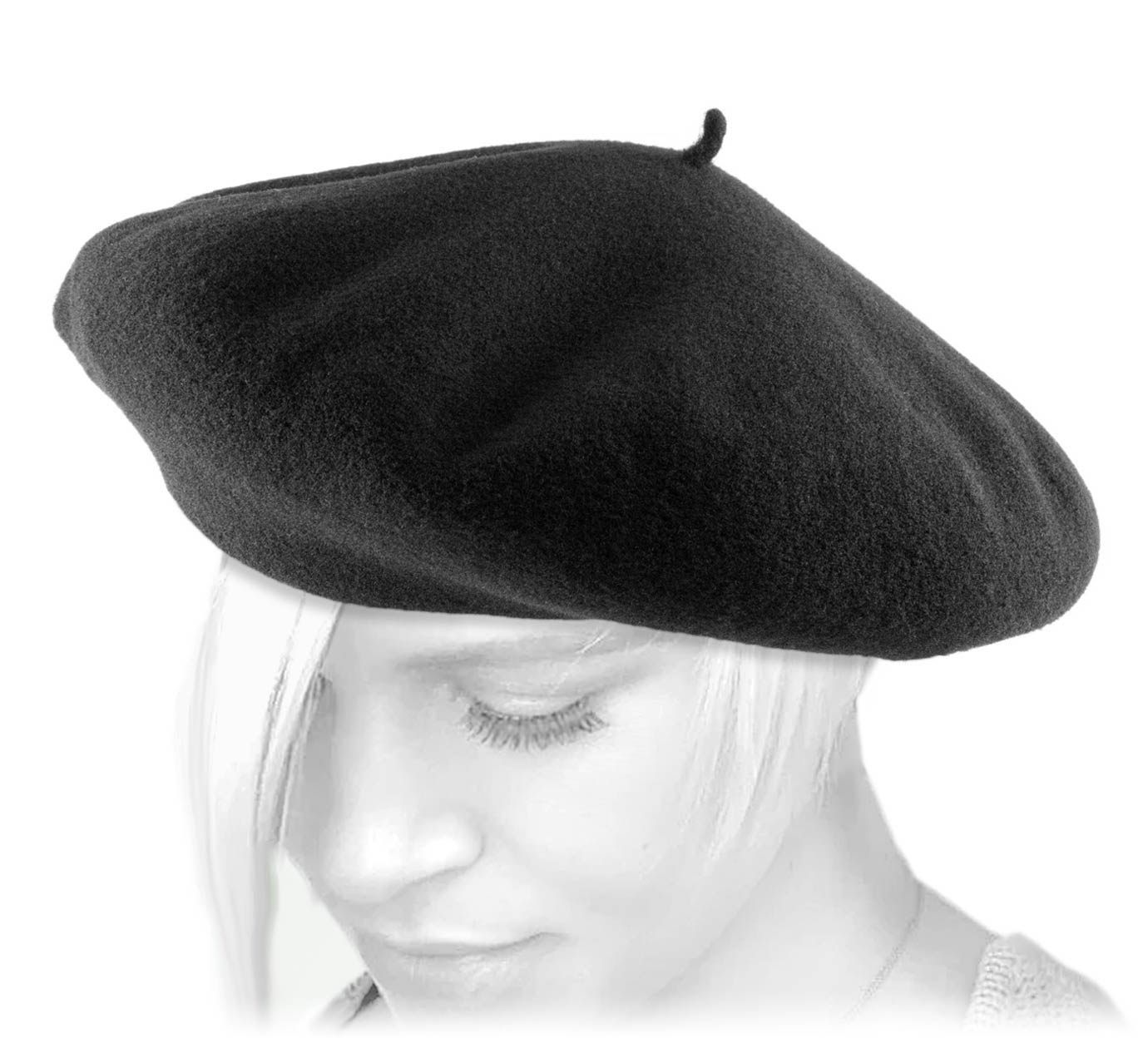 large black beret