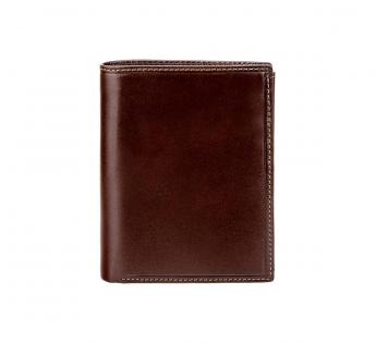 VISCONTI Luxury Brown Long Leather Wallet With RFID 